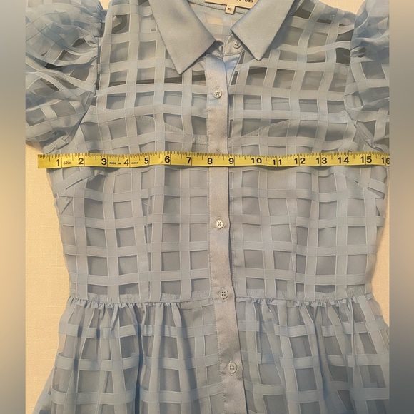 English Factory Gridded Organza Dress - Picture 6 of 7